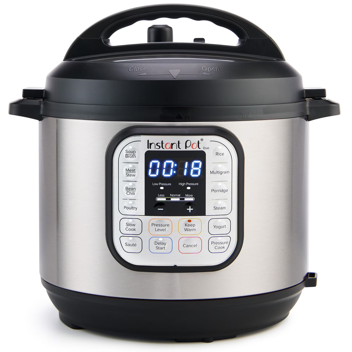 6Qt DUO 7-in-1 Multi-Cooker, Pressure Cook, Slow Cook, more, Stainless Steel