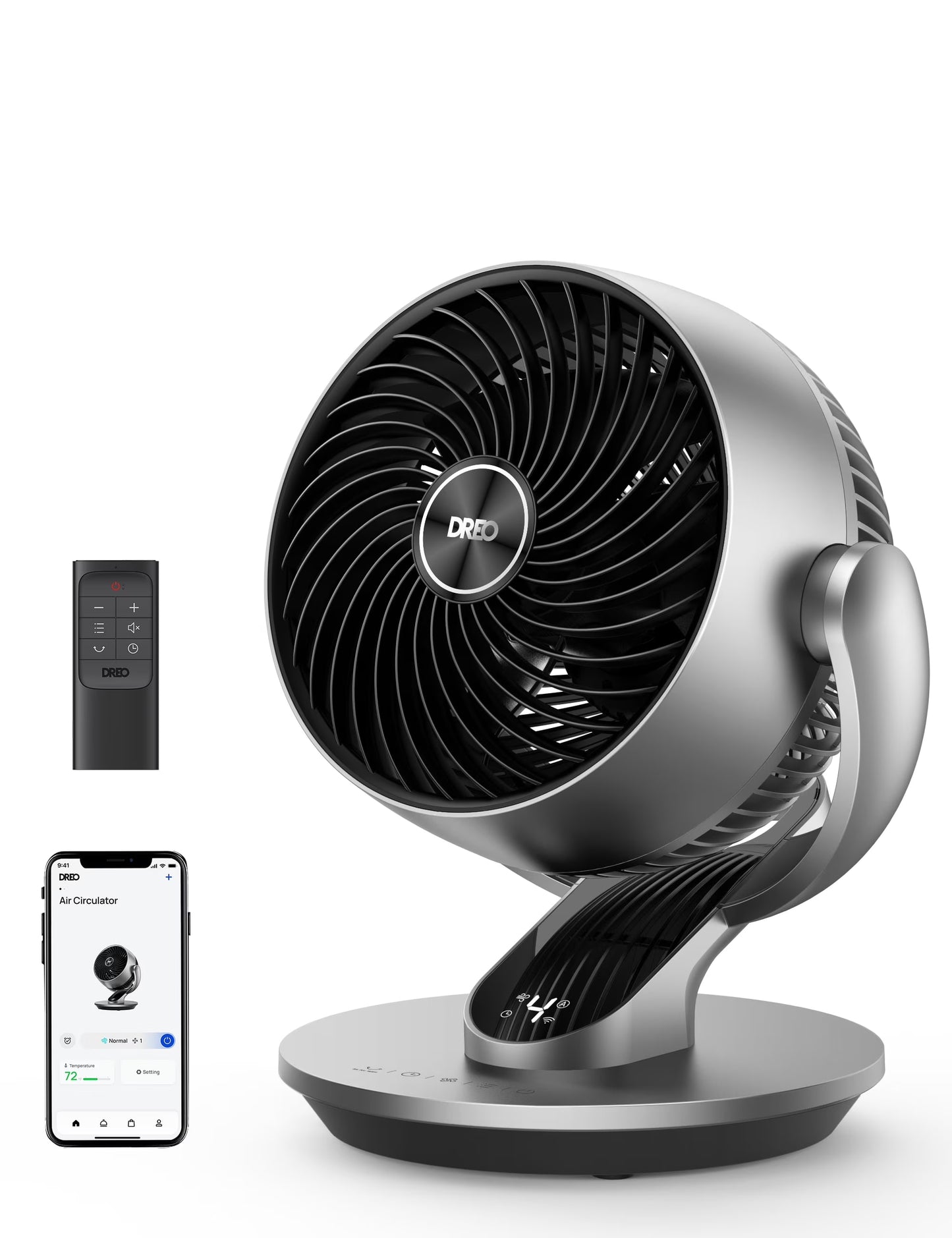 10.24 in 4-Speed Oscillating 343 CFM Air Circulator Fan