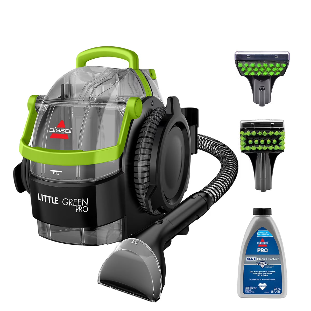 Little Green Pro Portable Deep Cleaner, for Carpet, Upholstery, and Auto, Compact, Superior Suction, Professional Cleaning, StainProtect Technology, 2505(Trial)