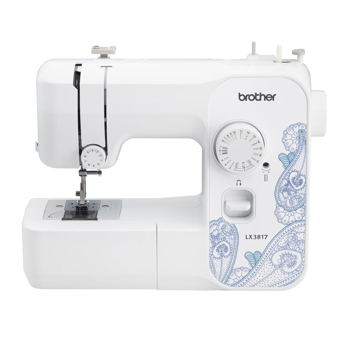 LX3817- Beginner Sewing Machine, 17 Stiches(White/Single)