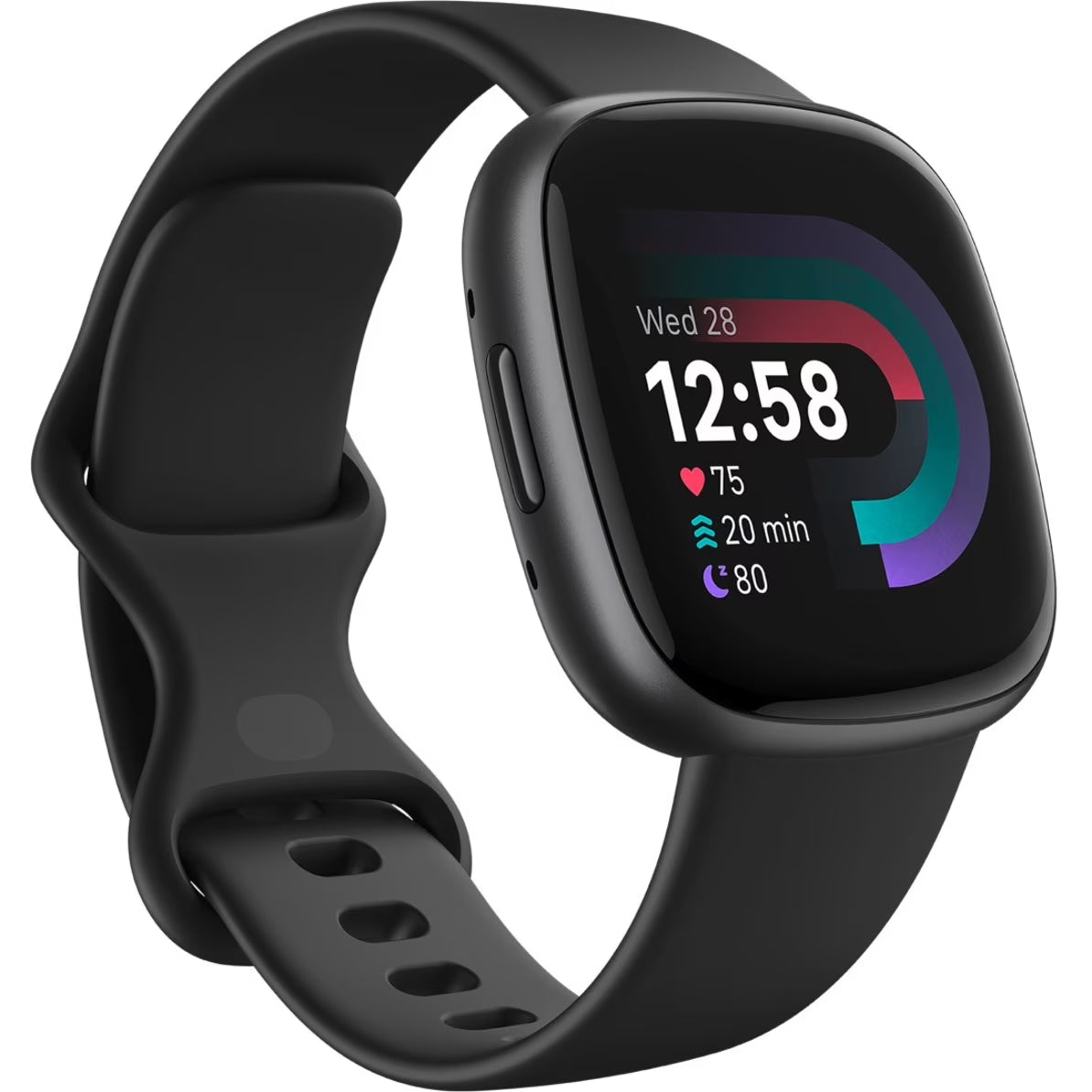 Versa 4 Fitness Smartwatch Black/Graphite Aluminum(Black)