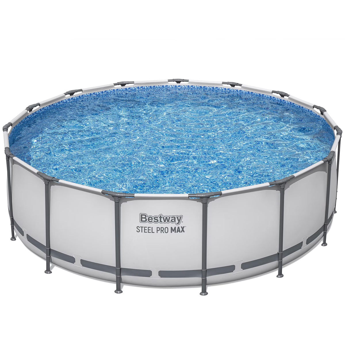 Steel Pro MAX 15' X 48" Above Ground Pool Set 4231 Gallon, Outdoor Family Pool, Corrosion Puncture Resistant, Includes Filter, Pump, Ladder Cover(48.03 in)