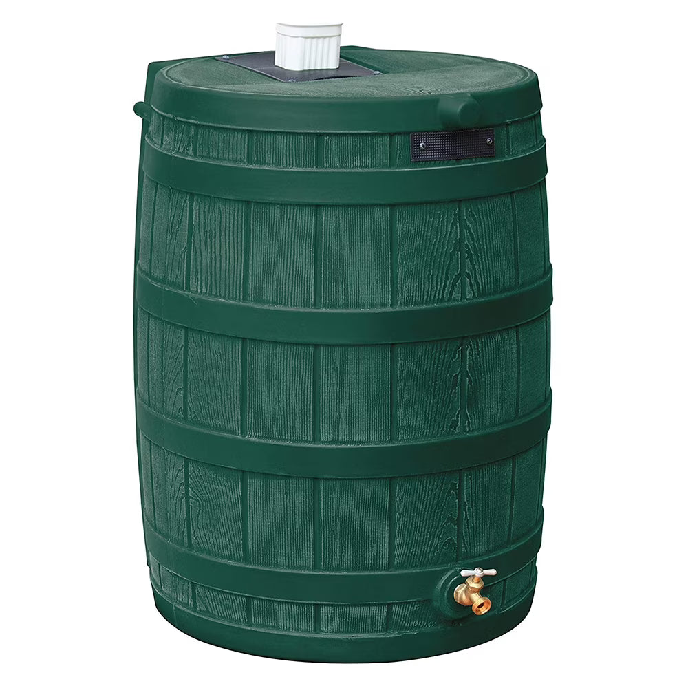 Rain Wizard Rain Storage Collection Rain Barrel 50-Gallon(Green)