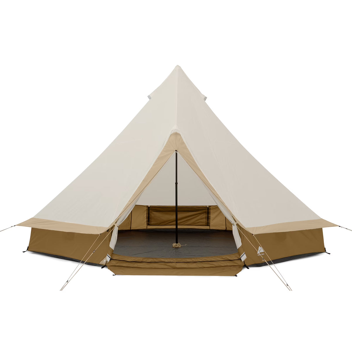 15' x 15' 8-Person Bell Tent with String Lights, 22.57 lbs
