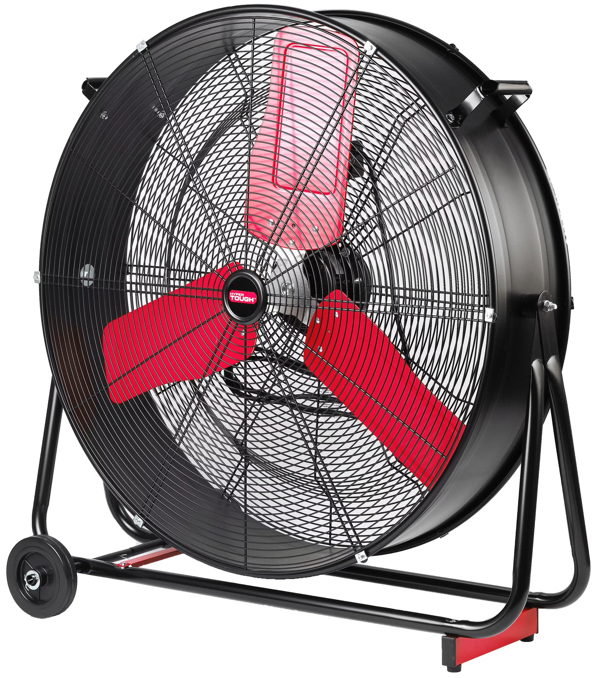 New 30 inch High Velocity Tilted Drum Fan Red Black