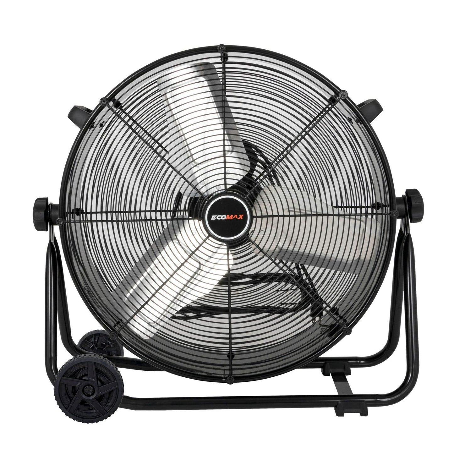 24 Inch High Velocity Drum Floor Fan. Industrial. 3-Speed. Adjustable Tilt
