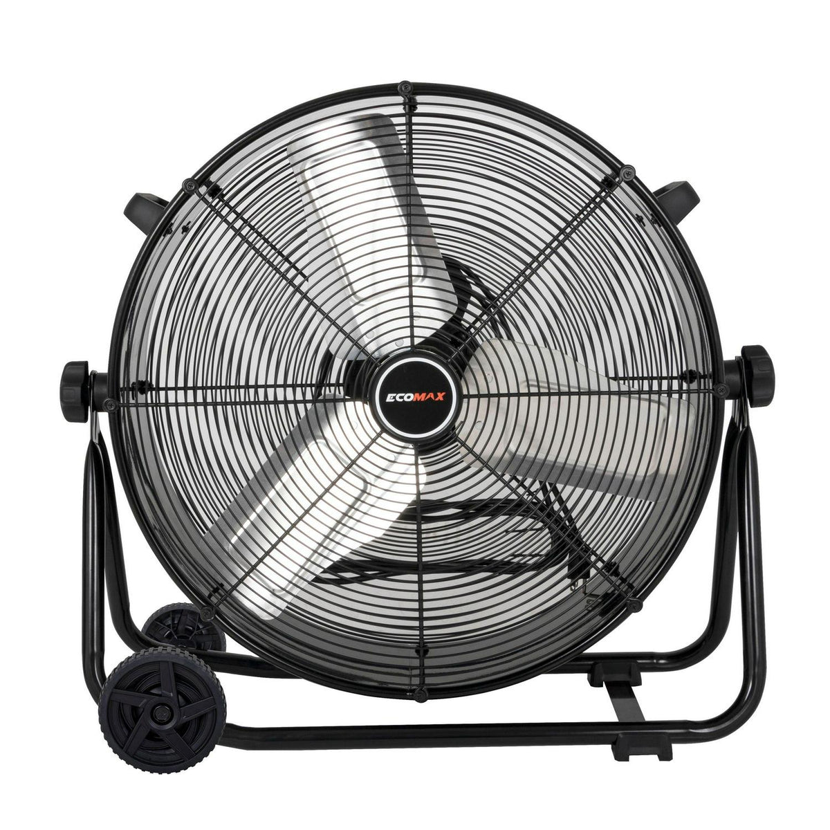 24 Inch High Velocity Drum Floor Fan. Industrial. 3-Speed. Adjustable Tilt