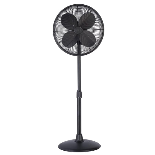 16" 3-Speed Oscillating Pedestal Fan(Matte Black)