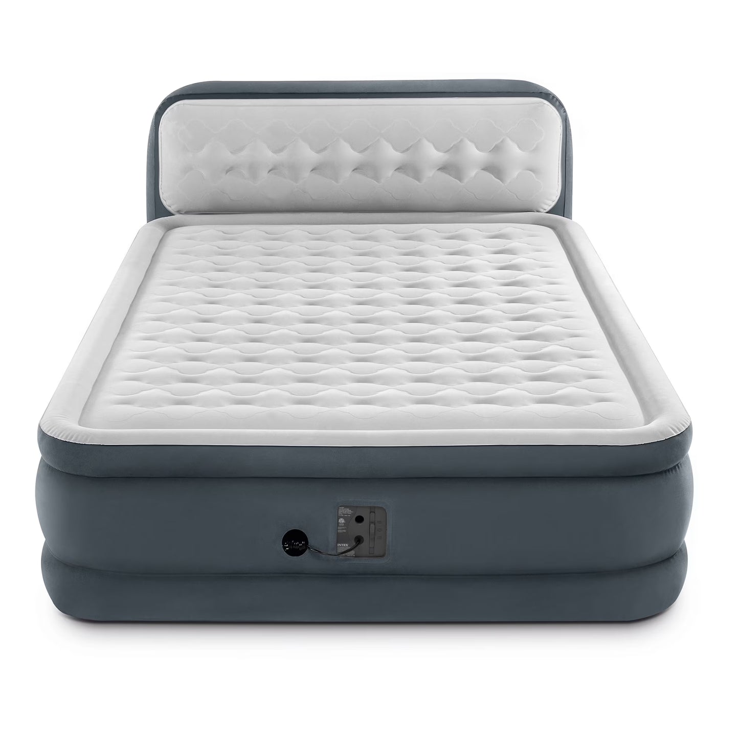 Ultra Plush Dura Beam Deluxe Airbed with Built In Pump Headboard, Queen