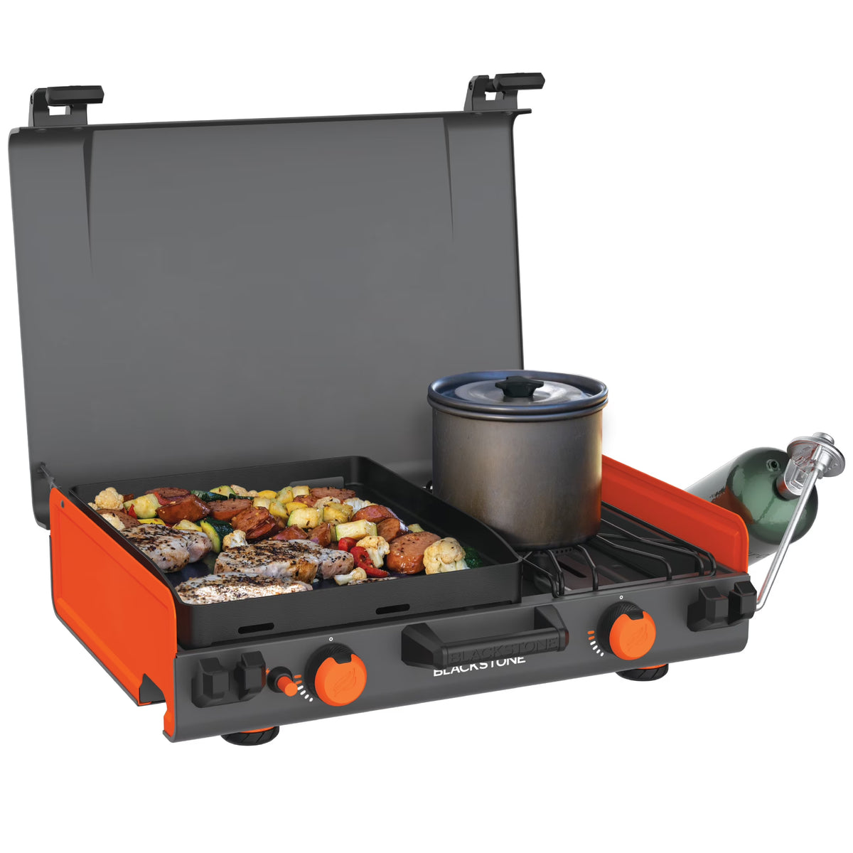 Adventure Ready 12"x14�� Propane Camping Griddle with Side Burner( 14")