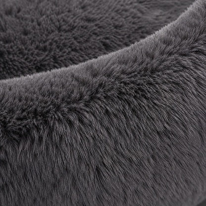 Calming Plush Donut Pet Bed – Ultra Soft Round Nest