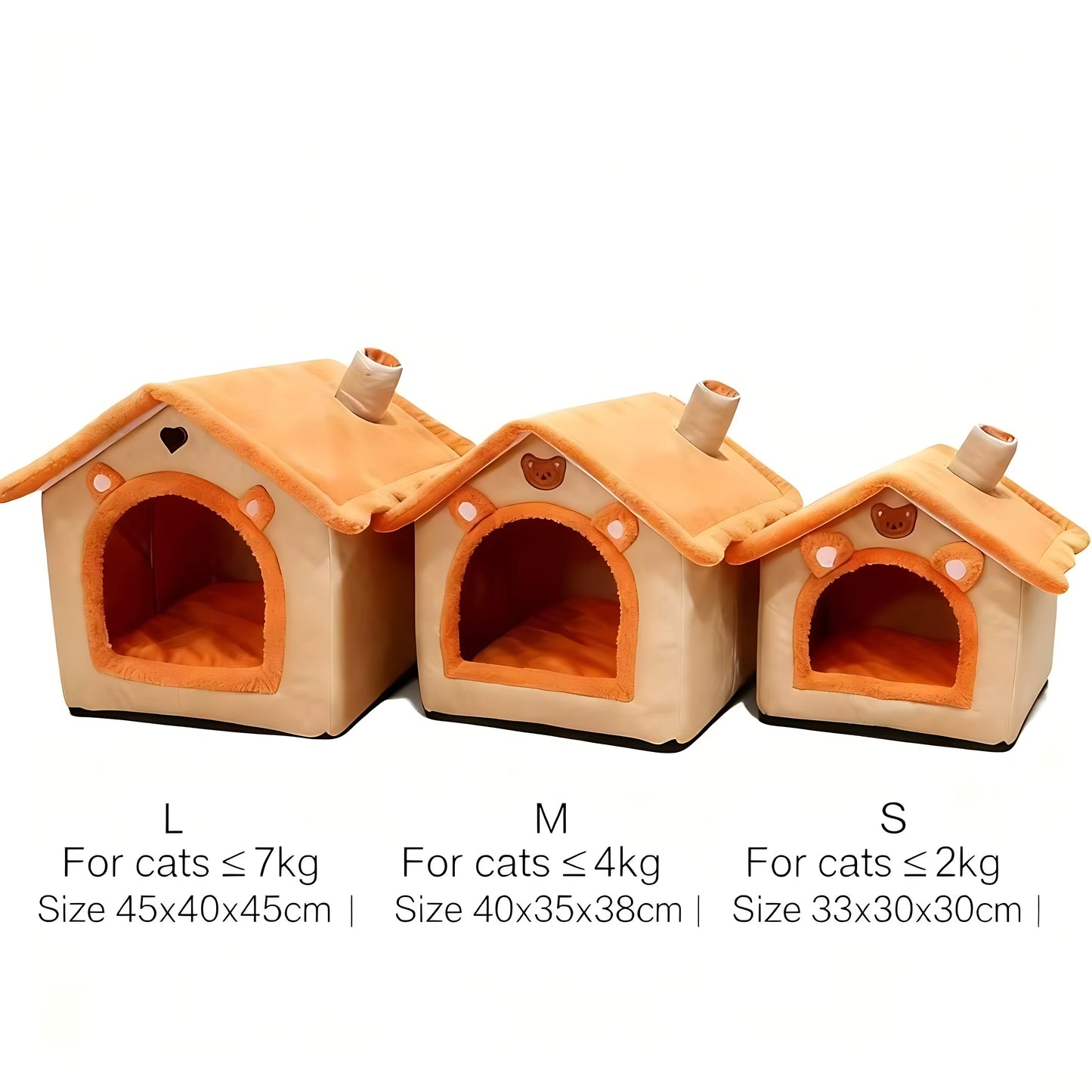 Enclosed Indoor Pet House Bed – Plush, Washable Comfort