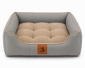 Premium Orthopedic Pet Sofa Bed – Soft Plush Cushion with Supportive Raised Sides