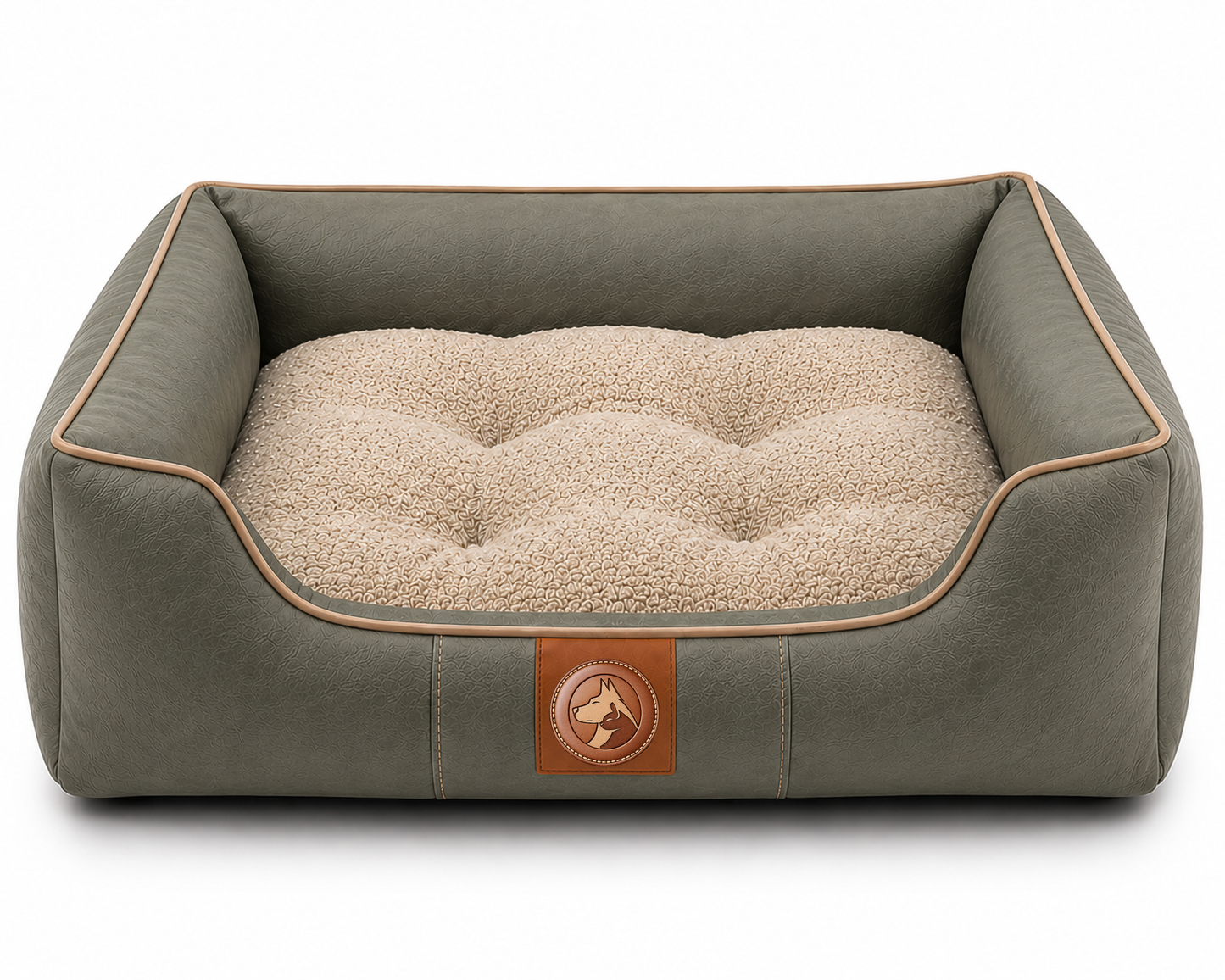 Orthopedic Pet Sofa Bed with Plush Bolster Support