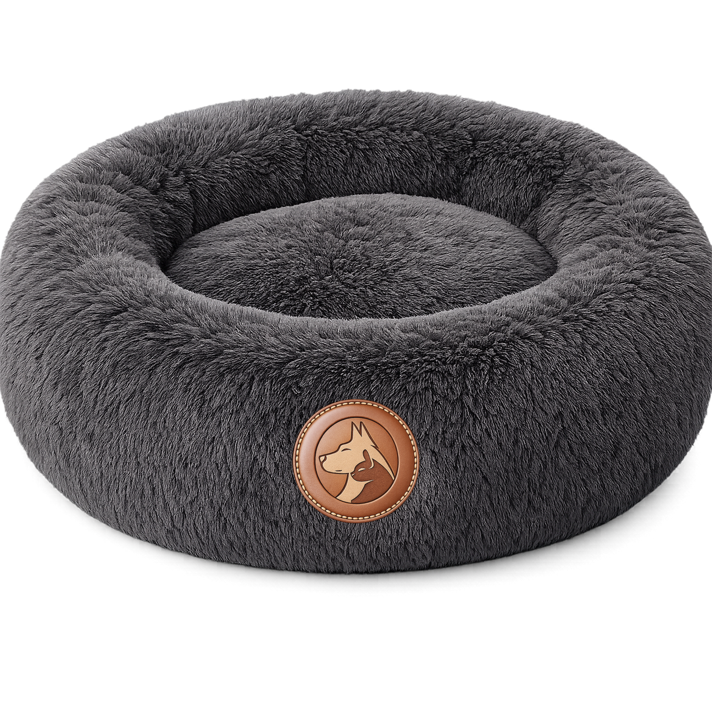 Calming Plush Donut Pet Bed – Ultra Soft Round Nest