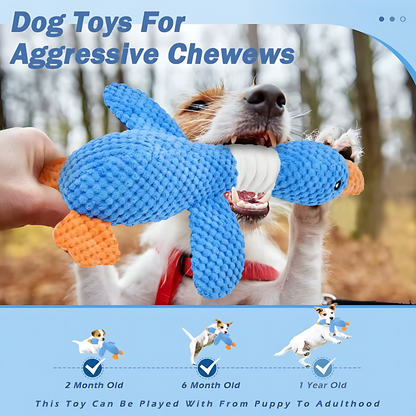 Interactive Plush Dog & Cat Toy – Squeaky Durable Chew Toy