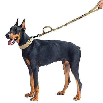 Military Style Dog Collar and Lead Set – Strong Tactical Nylon Leash