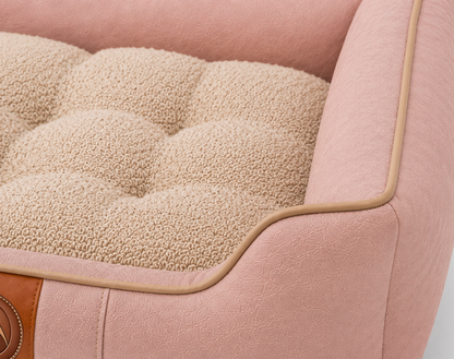 Orthopedic Pet Sofa Bed – Plush Cushion & Raised Sides