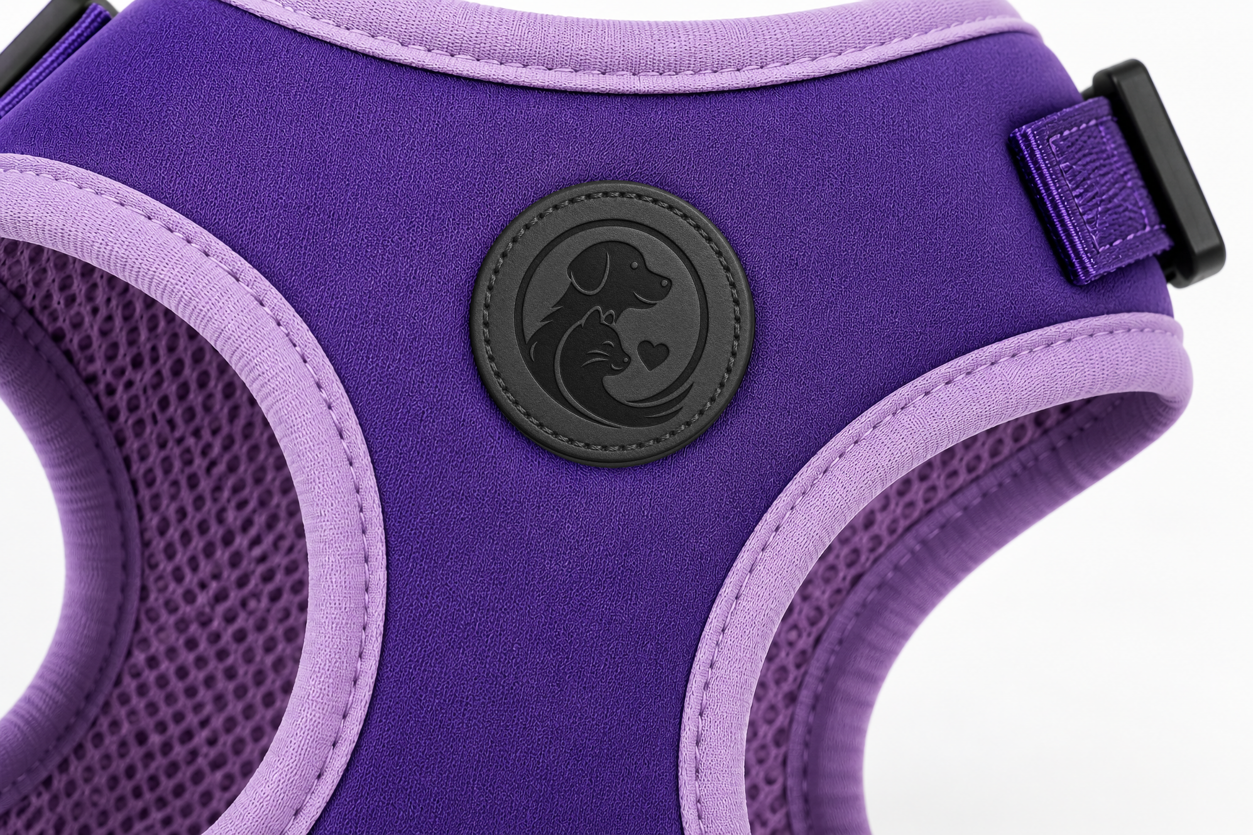 Purple Pet Harness Vest with Padded Comfort Fit