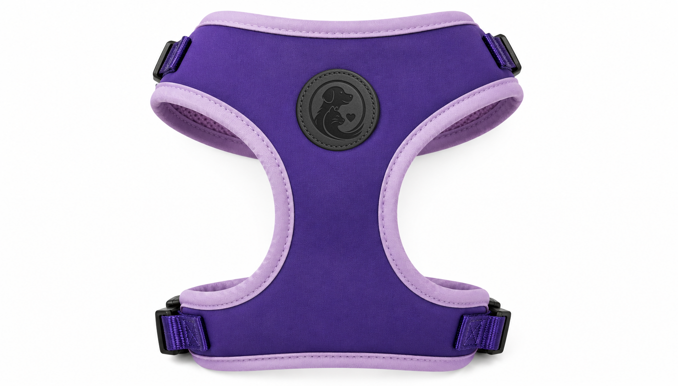 Purple Pet Harness Vest with Padded Comfort Fit