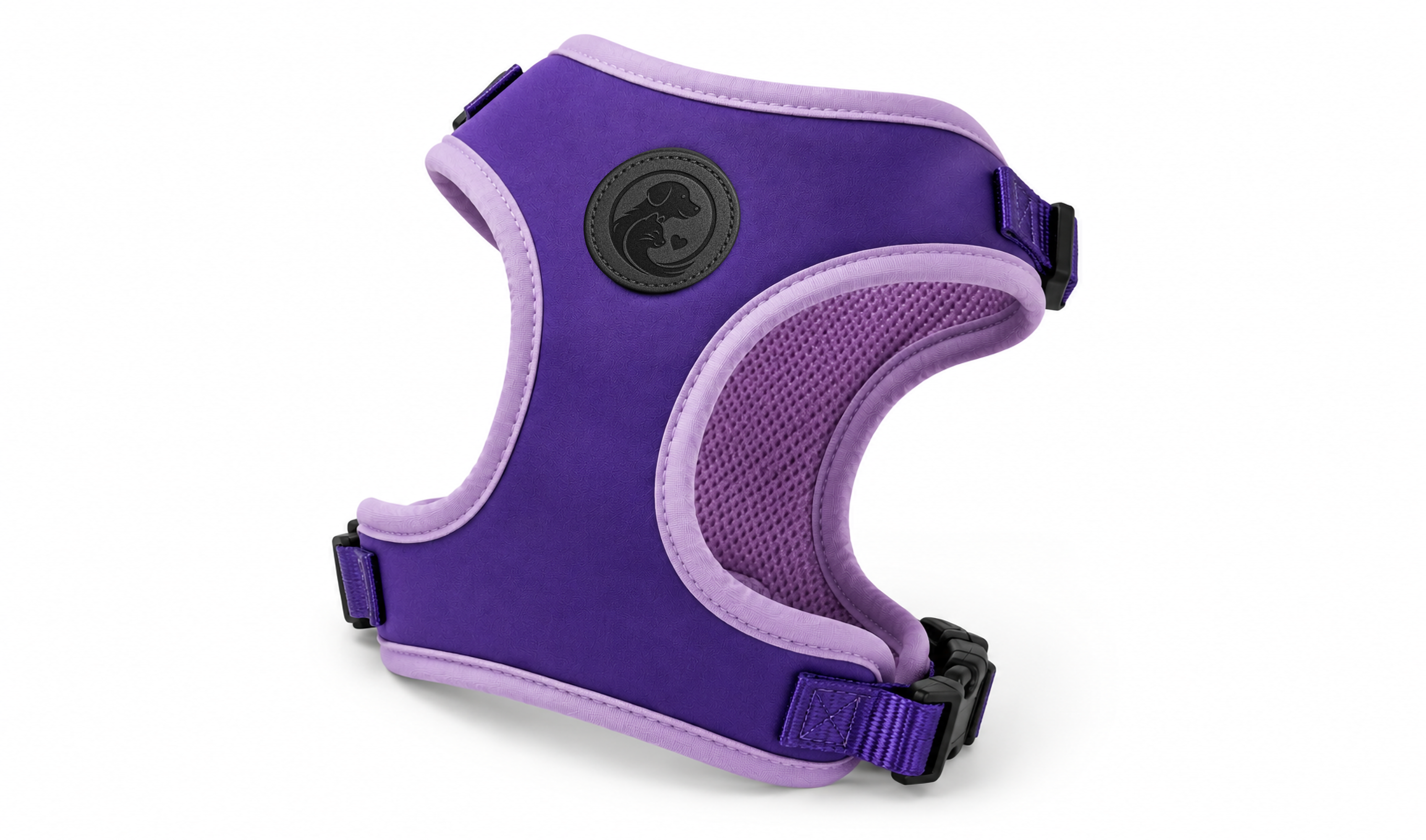 Purple Pet Harness Vest with Padded Comfort Fit