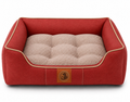 Premium Orthopedic Pet Sofa Bed – Soft Plush Cushion with Raised Supportive Sides