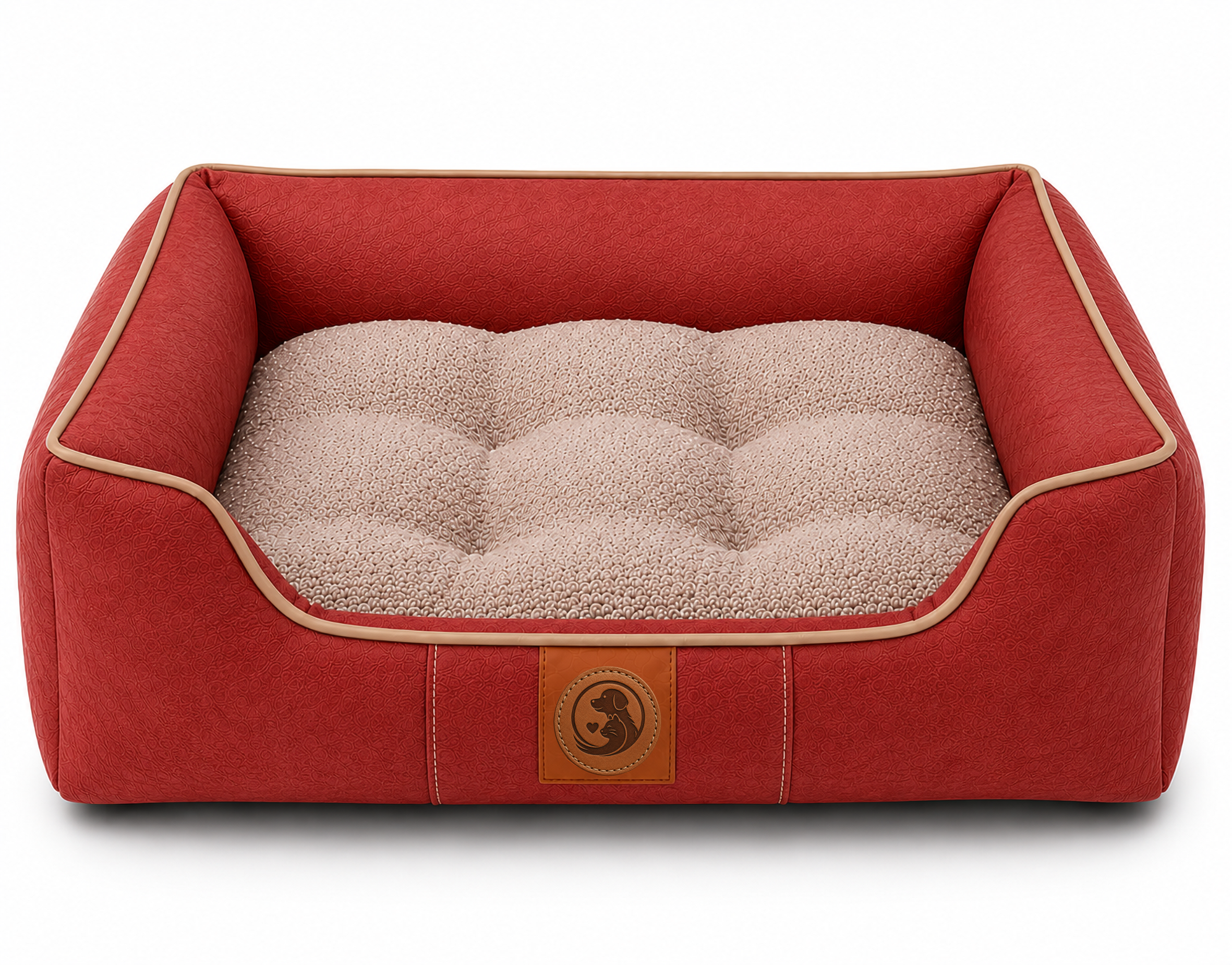 Premium Orthopedic Pet Sofa Bed – Soft Plush Cushion with Raised Supportive Sides