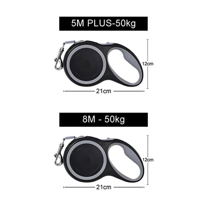 Retractable Dog Walking Lead – Heavy Duty Extendable Leash 5m / 8m