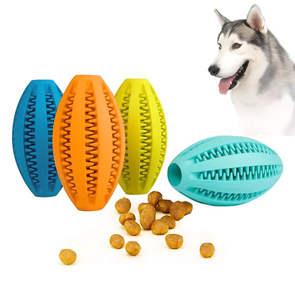 Rubber Treat Ball for Dogs – Interactive Chew Toy