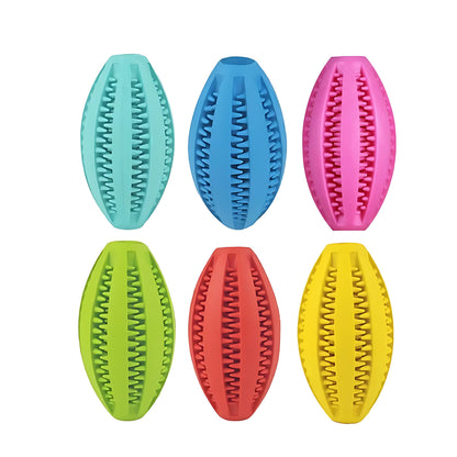 Rubber Treat Ball for Dogs – Interactive Chew Toy