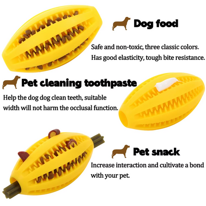 Rubber Treat Ball for Dogs – Interactive Chew Toy