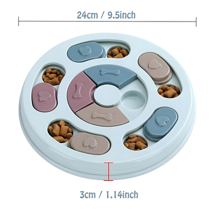 Slow Feeder Dog Puzzle Bowl – Interactive Feeding Toy for Dogs