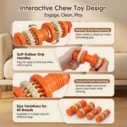 Tough Dog Chew Toy with Treat Dispenser – Enrichment Toy for Dogs