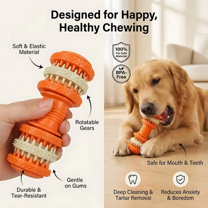Tough Dog Chew Toy with Treat Dispenser – Enrichment Toy for Dogs
