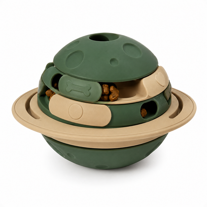 Interactive Dog Treat Puzzle Toy with Rotating Slow Feeder