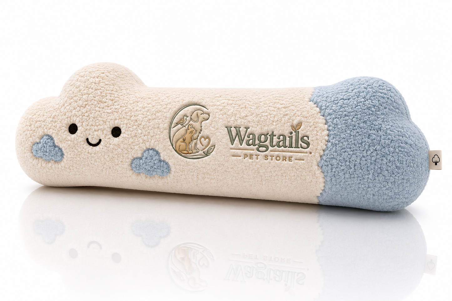 Wagtails Pet Store Cloud Kick Plush Cat Kicker Toy – Soft Interactive Kick & Cuddle Toy for Kittens & Adult Cats