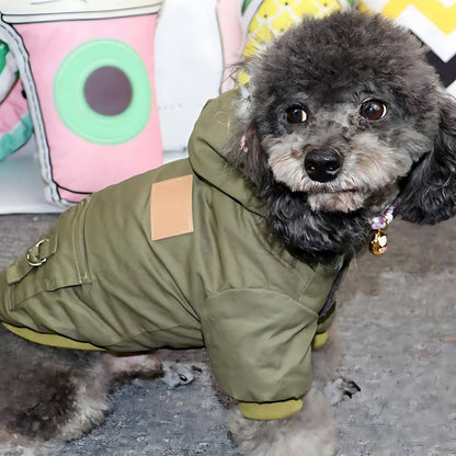 Winter Dog Hoodie Coat – Soft Warm Jacket for Small & Medium Dogs