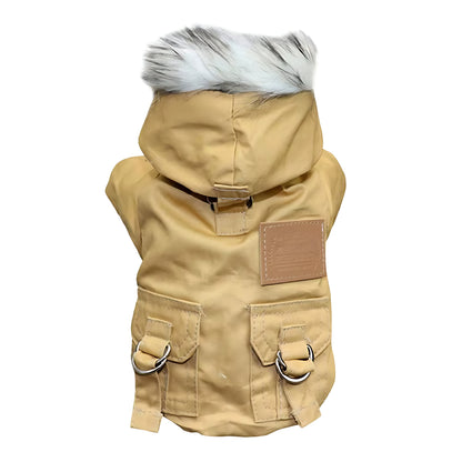 Winter Dog Hoodie Coat – Soft Warm Jacket for Small & Medium Dogs