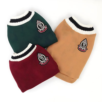 Cozy Knit Pet Sweater Vest for Small Dogs and Kittens
