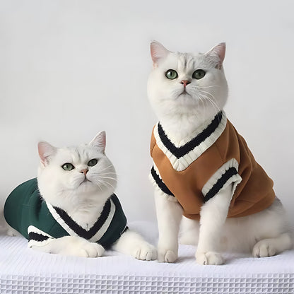 Cozy Knit Pet Sweater Vest for Small Dogs and Kittens