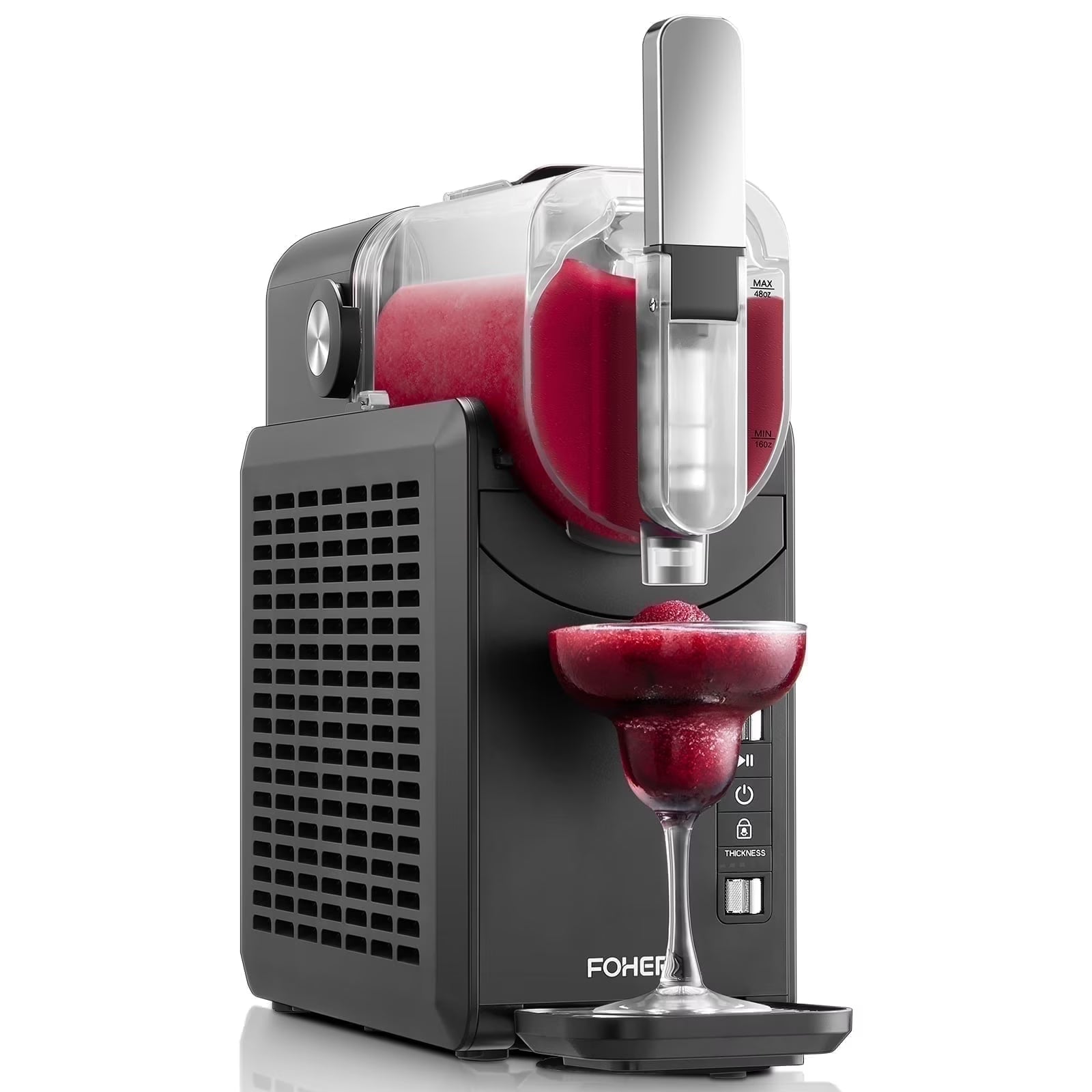 5-in-1 Slushie Machine, No Ice Needed, 15 Min Slushy Machine for Home with Self-Cleaning, Professional Frozen Drink Maker, 5 Preset Programs, Frozen Margaritas, Frapp��s, Milkshakes, and More