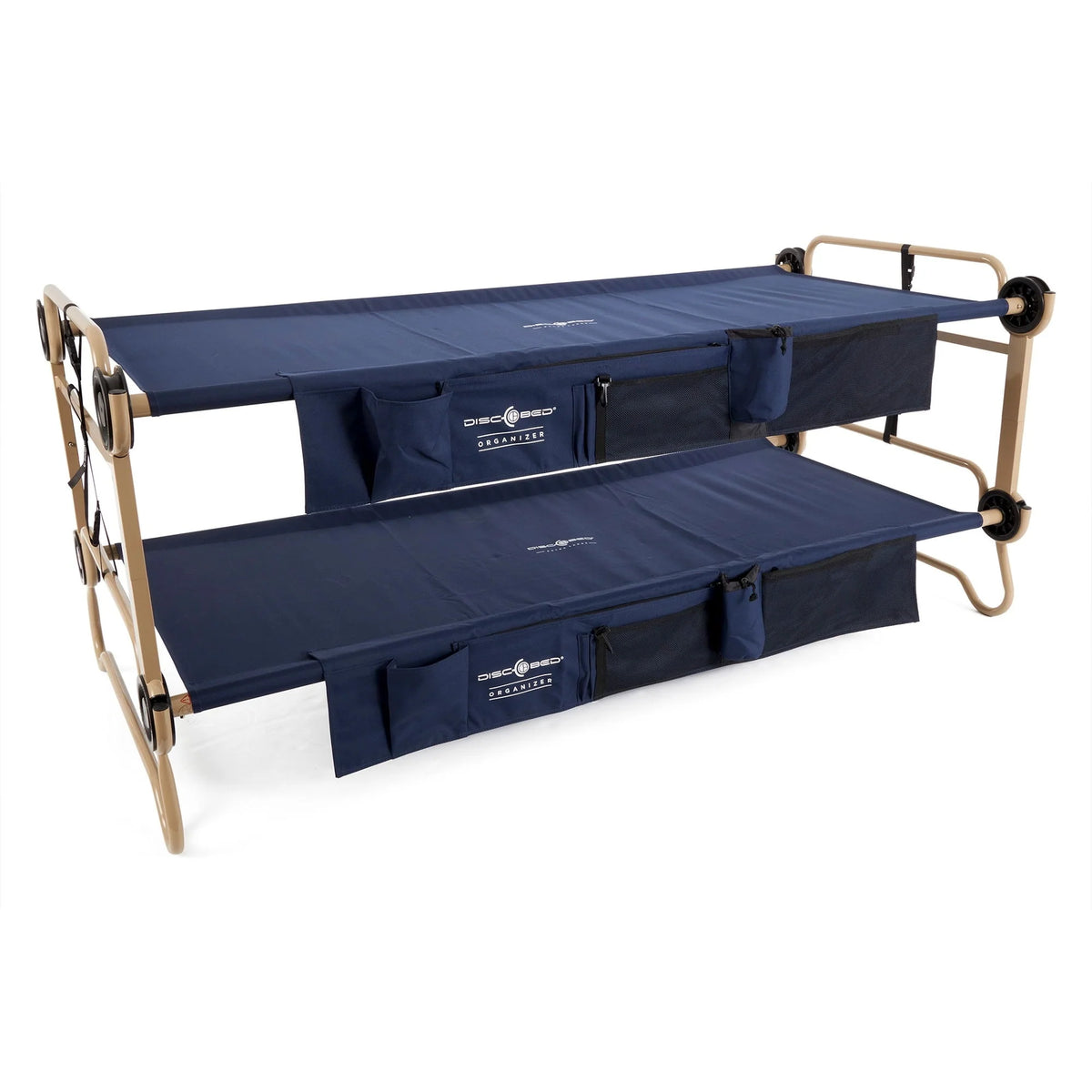 XL Cam-O-Bunk Benchable Double Cot with Storage Organizers, Navy