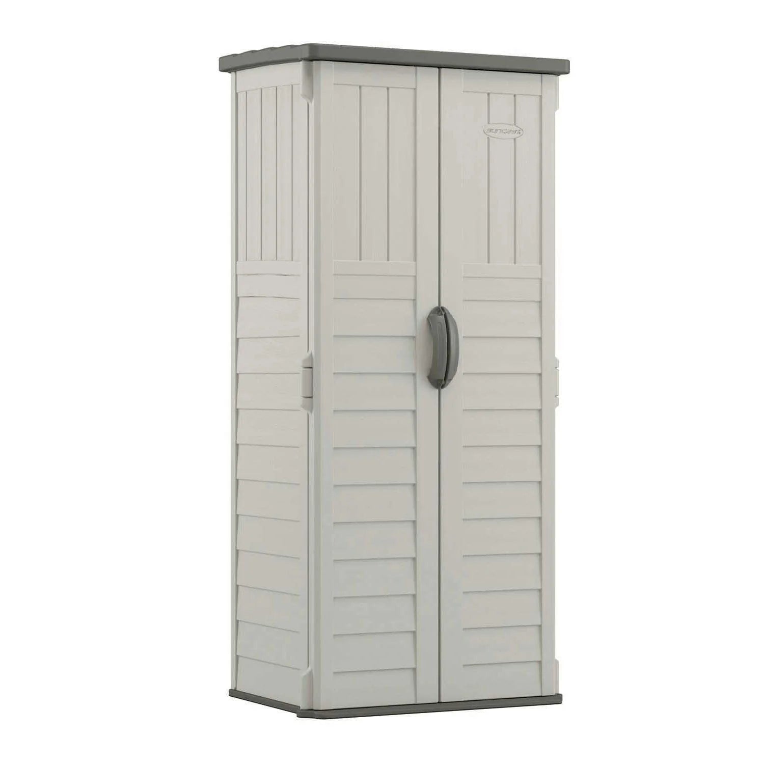 BMS1250 Resin Vertical Storage Shed Building, 22 cubic feet(1 Vertical Shed)