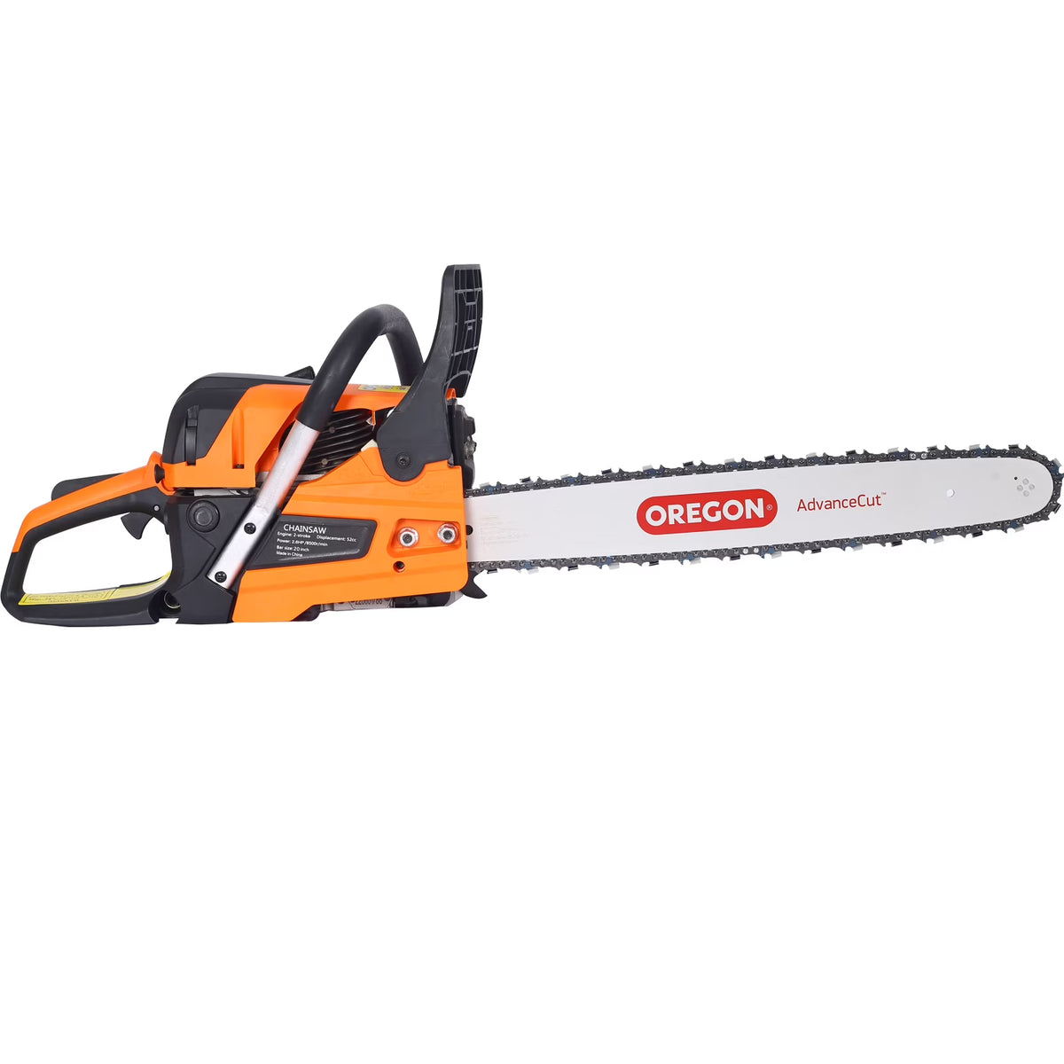 CLEARANCE! Chainsaw gas 20inch,52cc Gasoline Chain Saw for Trees,Wood Cutting 2-cycle EPA Compliant, bar(Orange)