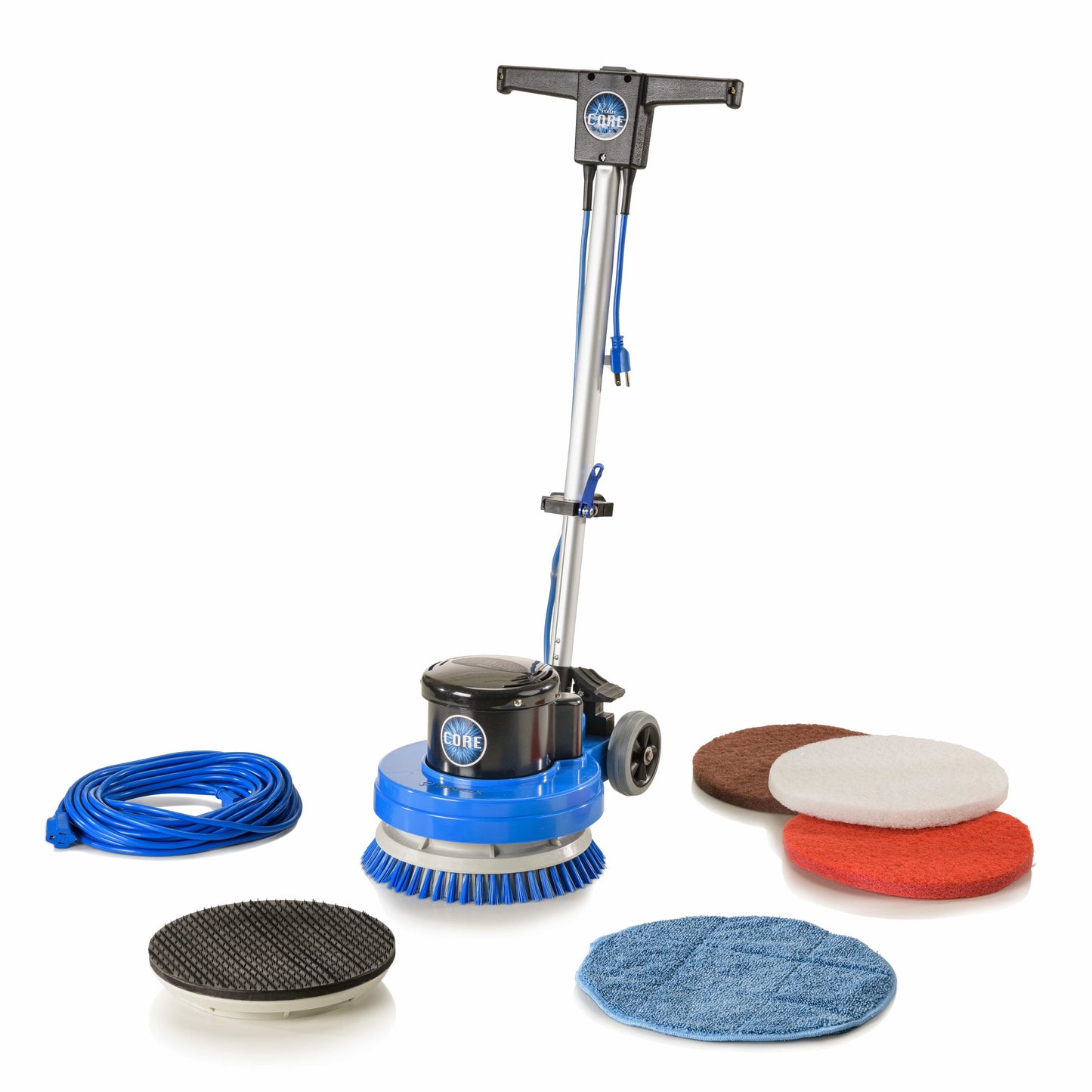 Core Heavy Duty Commercial Floor Polisher Buffer Scrubber Machine and 5 Pads