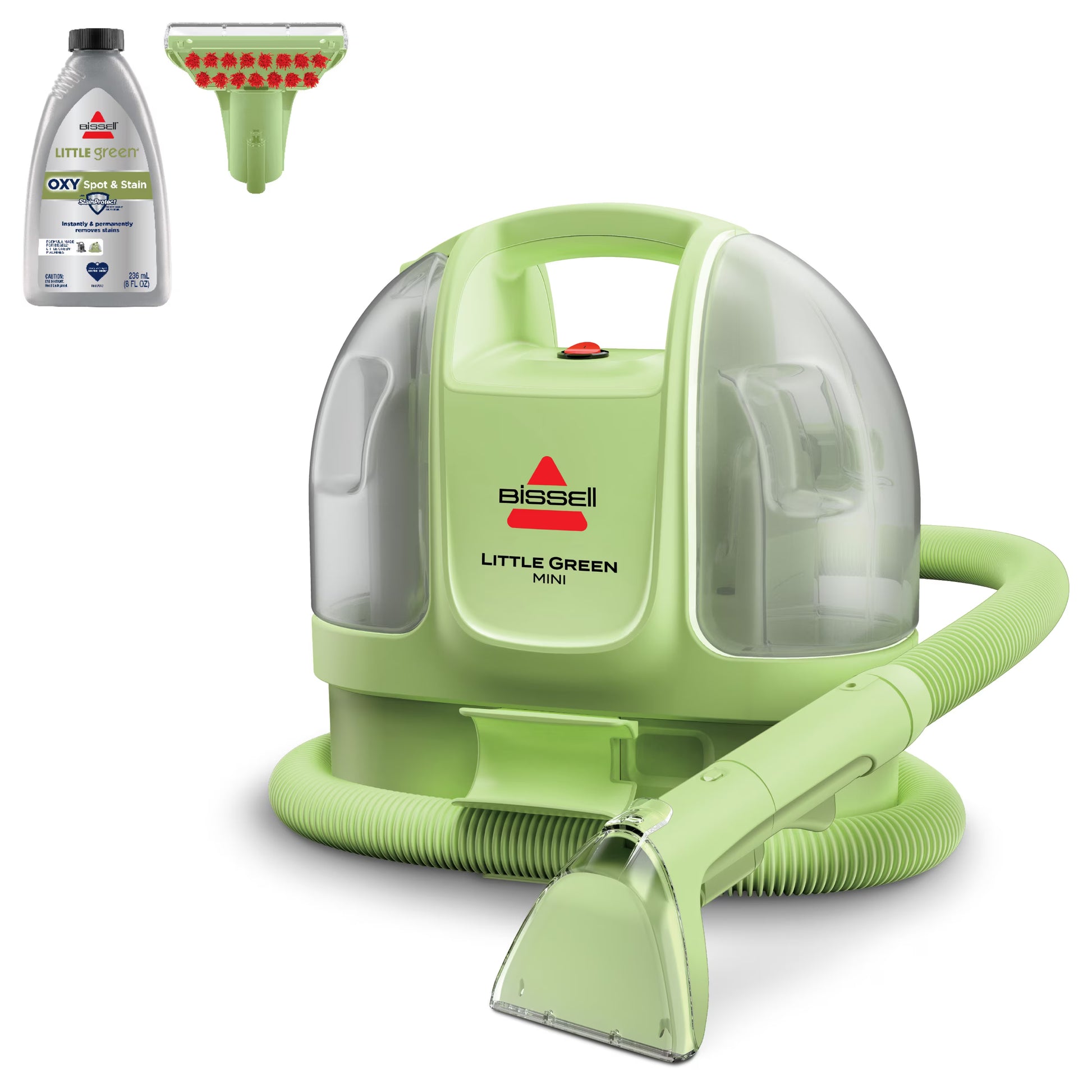 Little Green Mini Portable and Upholstery Deep Cleaner, Car/Auto Detailer with 4" Tough Stain Tool and Little Green Trial Formula, 4095