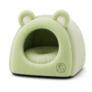 Premium Plush Cat Cave Bed – Soft Enclosed Pet House for Warm Comfort